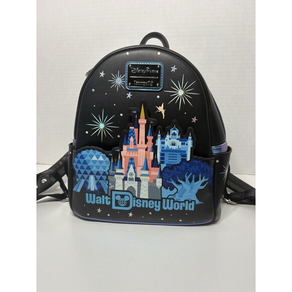 Disney Parks Loungefly Walt Disney World 4 Parks Icons Backpack HTF Disney World main image 4